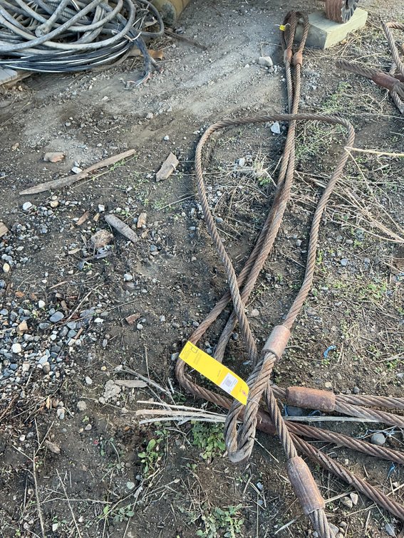 (1) 12'L 1" Choker Cable, And (2) 10'L 1" Choker Cables