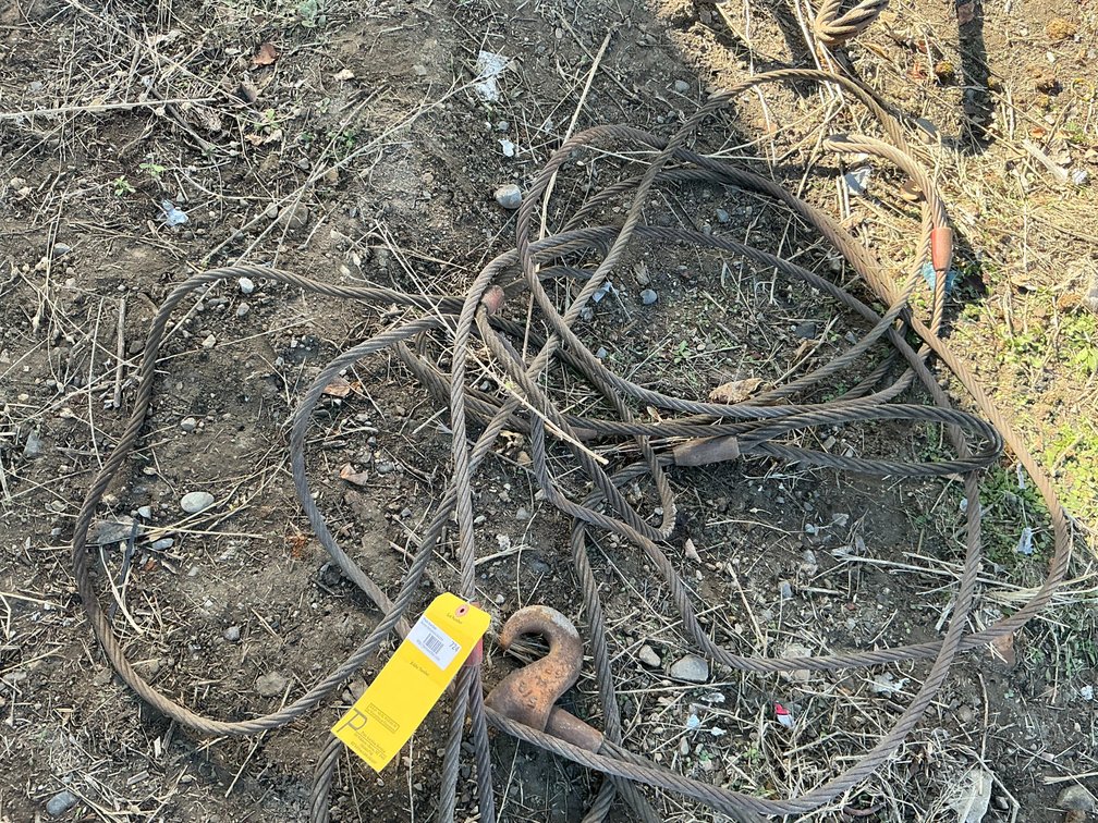 (1) 6'L 5/8" Choker Cable, And (2) Approximately 15'L 1/2" Choker Cables