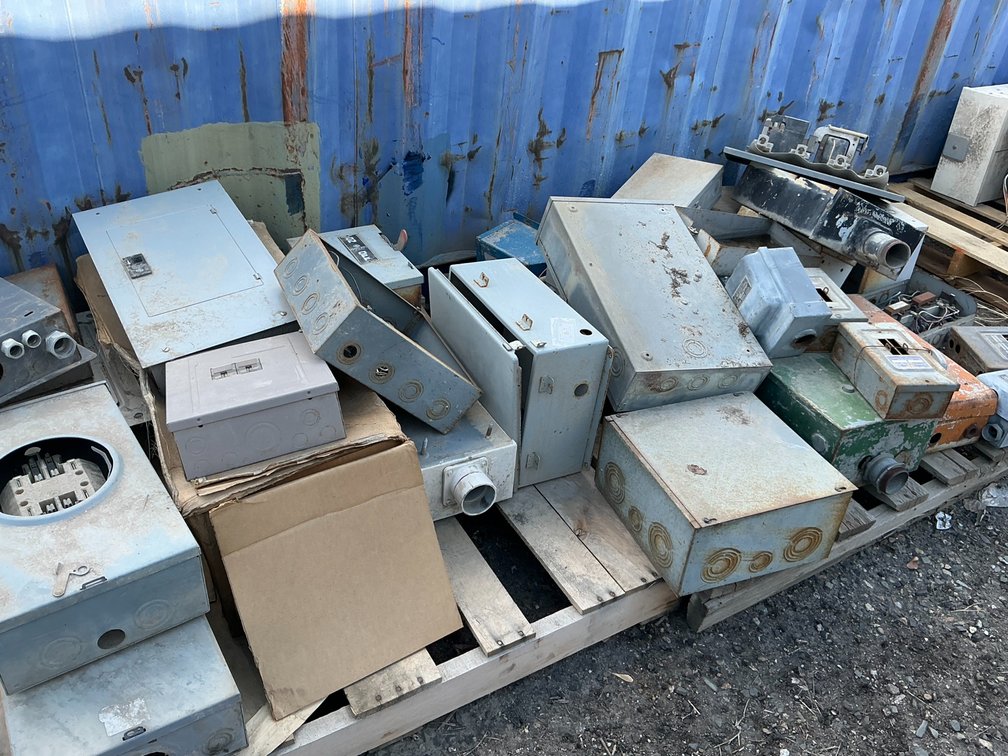 (2) Pallets Of Assorted Sized Electrical Meter & Breaker Boxes - Brands Include: Square D, GE, Dayton, And More, Approximately (24) Pieces