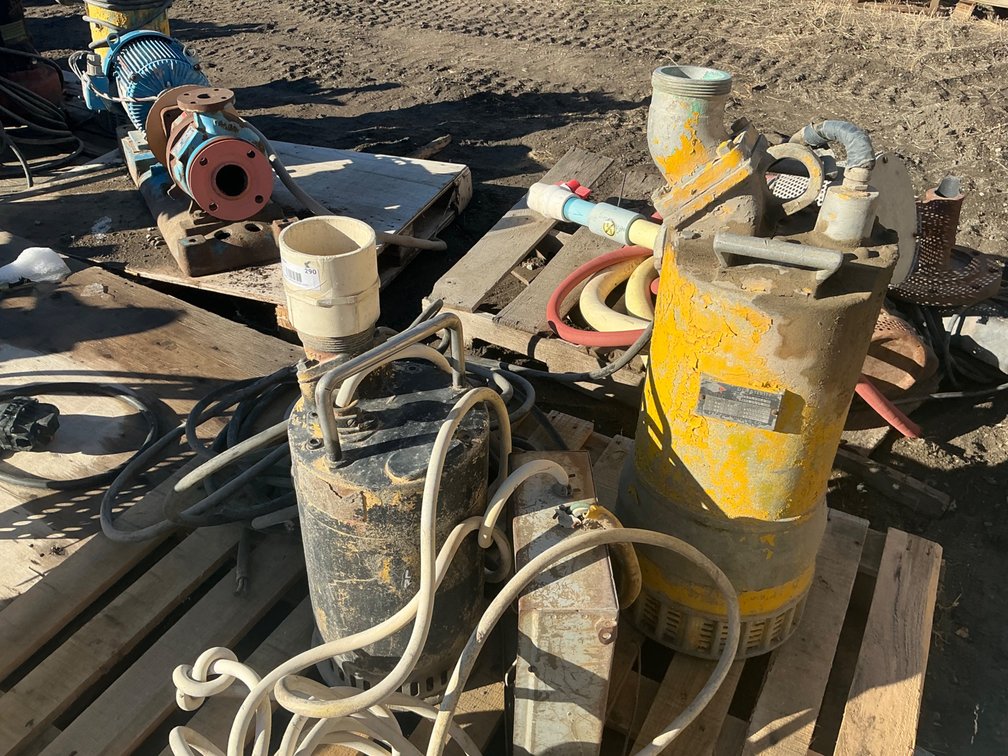 (1) Pacific Pumping Co. Dewaterite Submersible Pump & Motor, And (1) SPV P30C Submersible Pump & Motor
