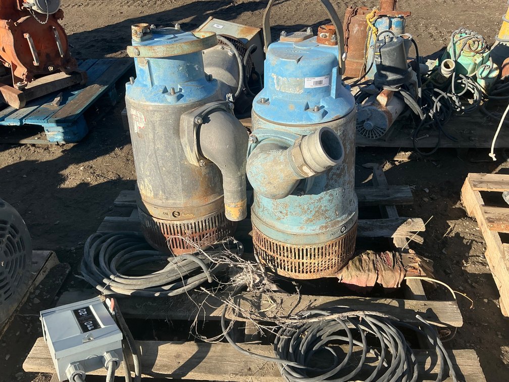 (1) Flygt Submerisible Pump - Model: 2125.181-0252, 13Hp, 460V, 3Phase, (1) Flygt Submersible Pump - Model: 2125.181-0255, 13Hp, 460V, 3Ph - Both Are 3" Discharge (No Power Cords To Pumps), And More