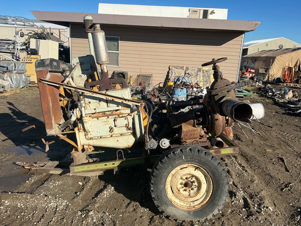 Gardner Denver Centrifugal Pump - Size 5, Type: BA, Mounted On Trailer, Pin Hitch (Poor Rubber)