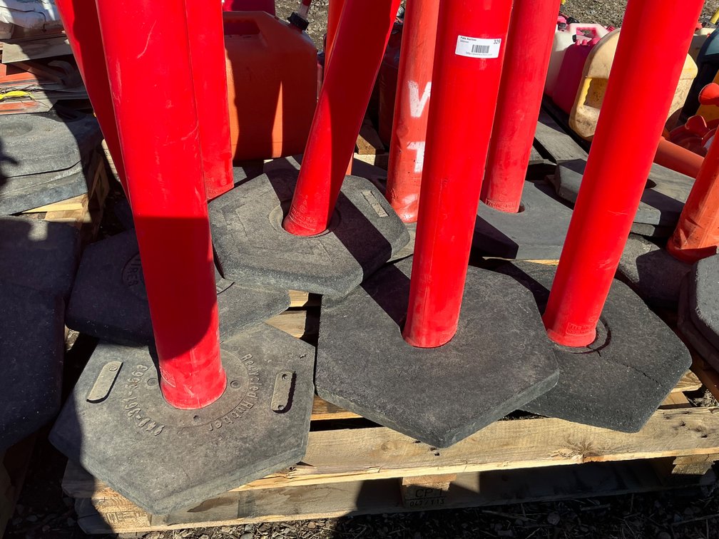Pallet Of Construction/Safety Candlesticks & Bases - Approximately (9) Pieces