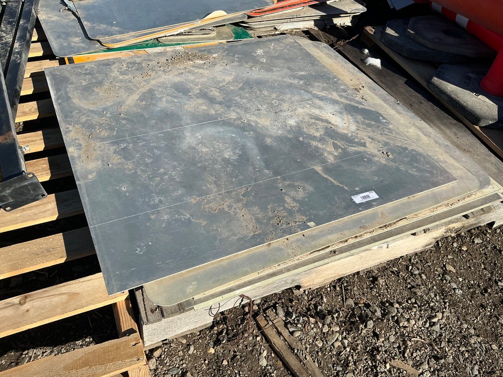 Pallet Of Assorted Roadway/Construction Signs - "Caution", "Roadwork" & More