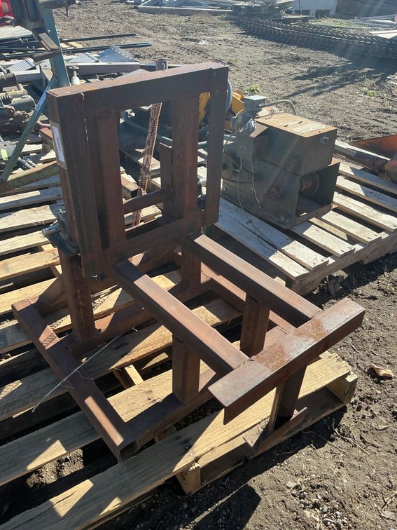 Custom Built Metal Pivoting Stand With Bearing Pivot - 20"W x 34"L x 28"H