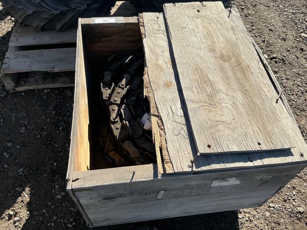 Wooden Crate Of Bulk Elevator Drive Chain (No Known Model Or Application)