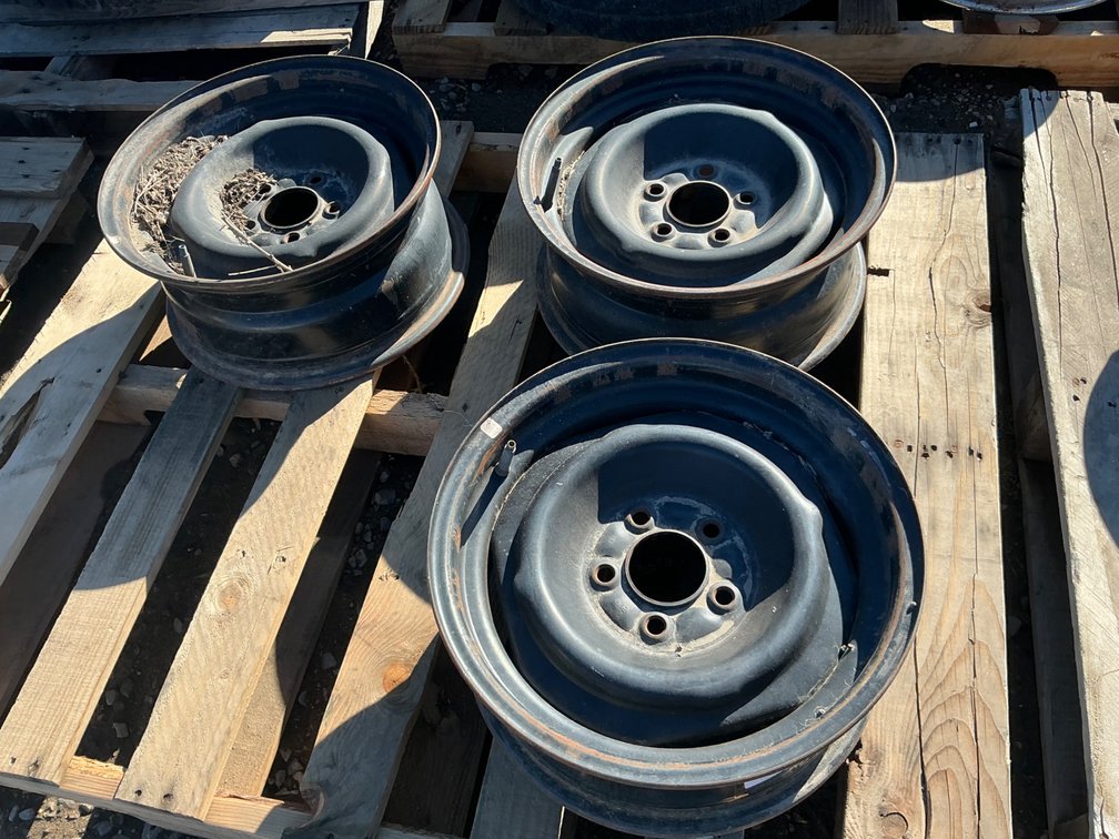 (3) 5-Lug 15" Steel Wheels - 7.5W