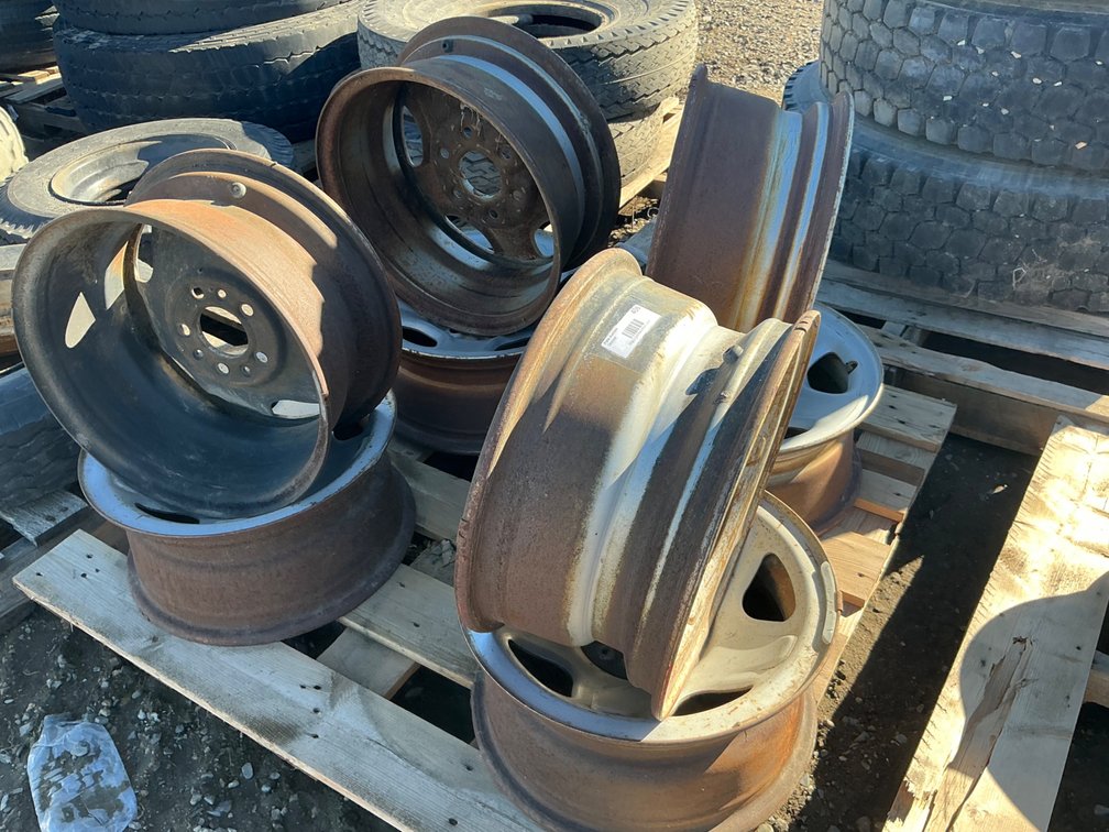(4) 5-Lug 15" Steel Wheels 8.0W, And (4) 6-Lug 16" Steel Wheels 8.0W