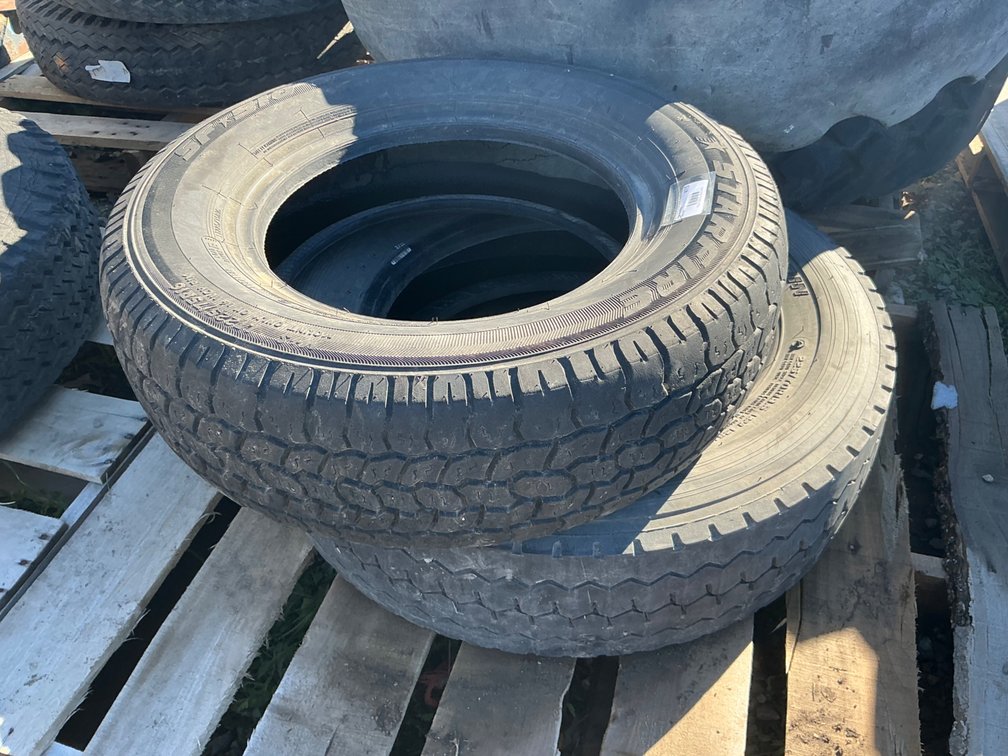 (1) LT225/75R16 Tire (No Wheel) Fair Tread, And (1) 225/70R19.5 Tire (No Wheel) Poor Tread
