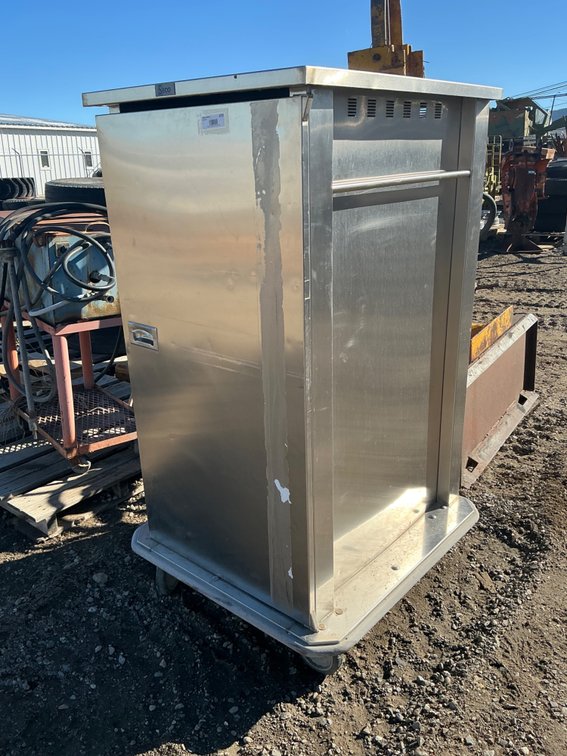 Seco Stainless Steel Industrial Food Tray Delivery Cart - 25"W x 33"D x 56"H