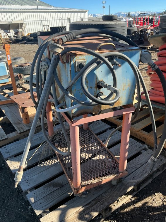The Pressure Washer Co. Vintage Pressure Washer, On Metal Shop Cart - Serial: 44433