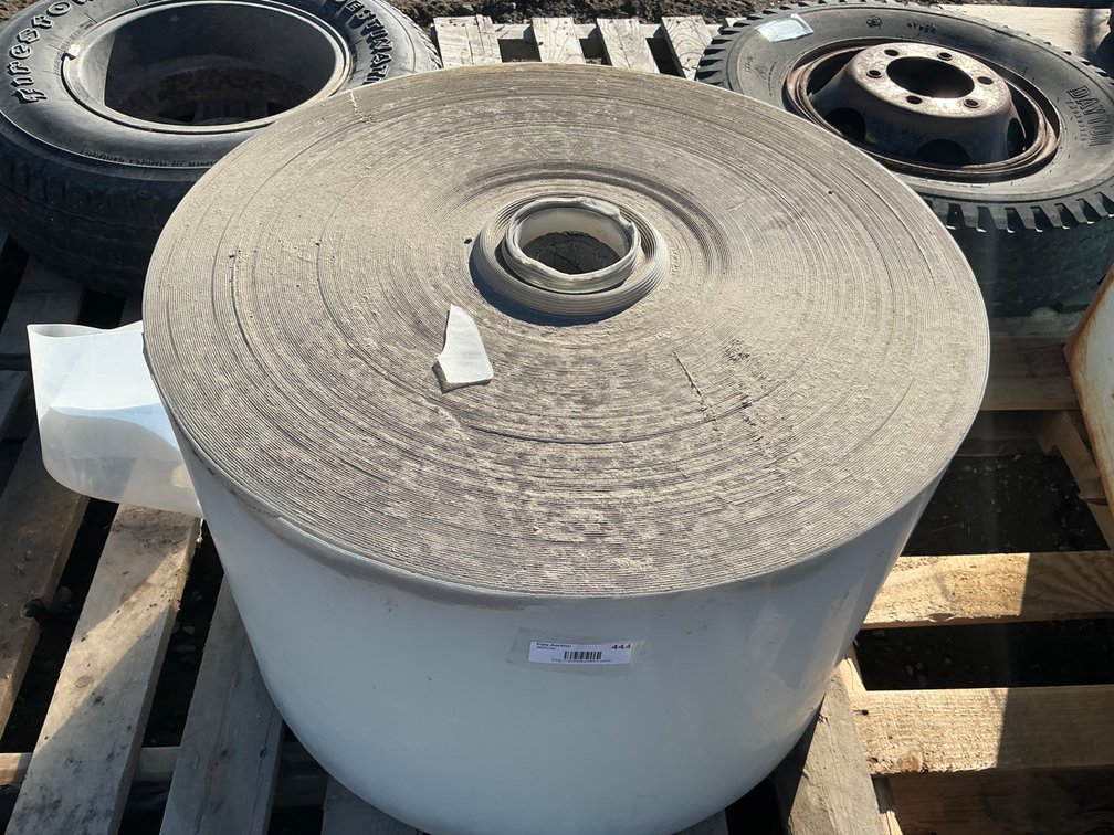 Roll Of Industrial Plastic - Approximately 1/16" Thickness x 17"W - Unknown Length, But Roll Itself Is 27" In Diameter