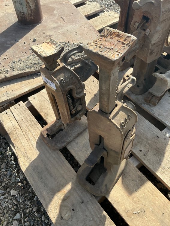 (2) Simplex Model: 84A Mechanical Jacks - 5-Ton Capacity (No Jack Handles)