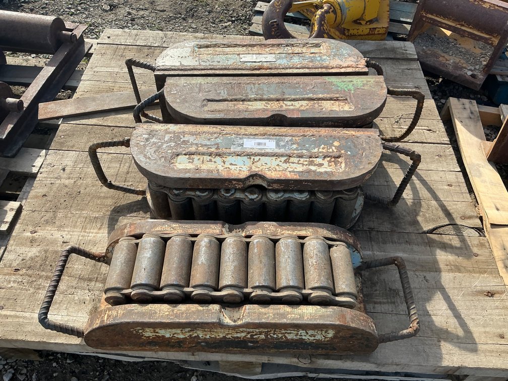 (4) Hilman Machinery Moving Skates/Rollers - 21"L x 8"W