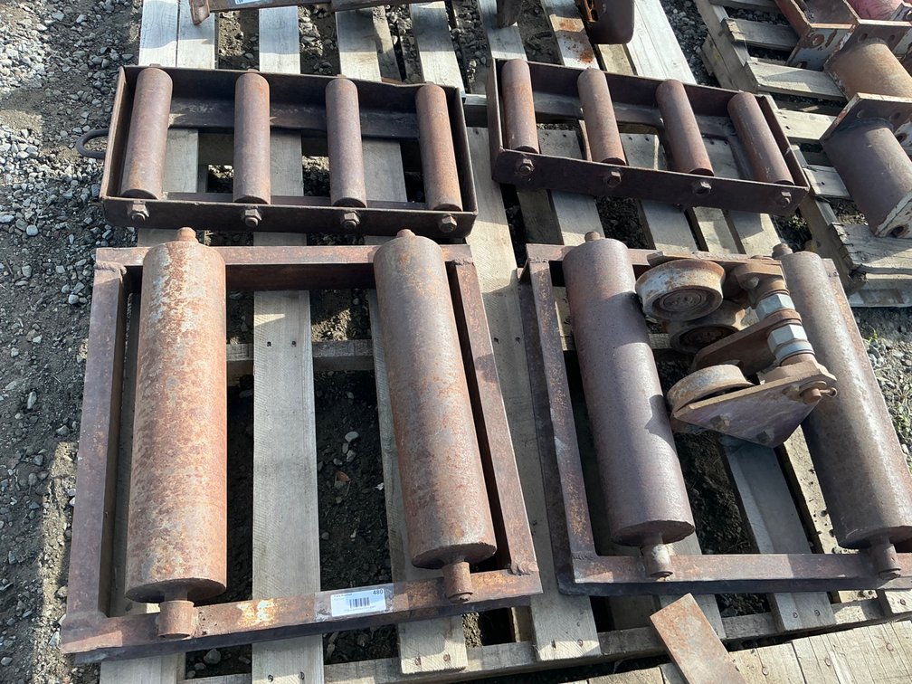 (4) Custom Built Moving Rollers - (2) Are 2-Roller - 24"x24", And (2) Are 4-Roller - 24"L x 12"W