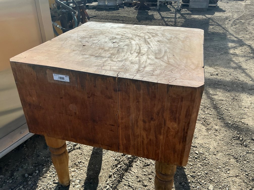 Butcher Block Table - 30"x30"x32"H