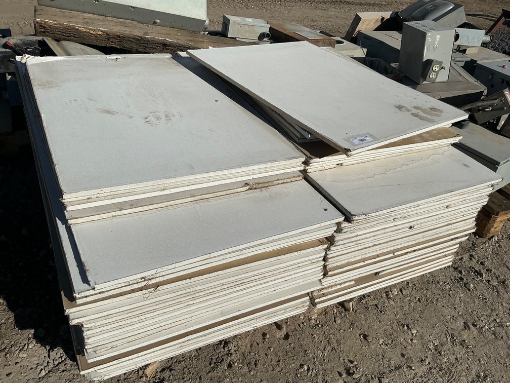 Pallet Of Drywall Ceiling Tiles - (14) Pieces 31"L x 24"W, And (52) Pieces 47"L x 24"W