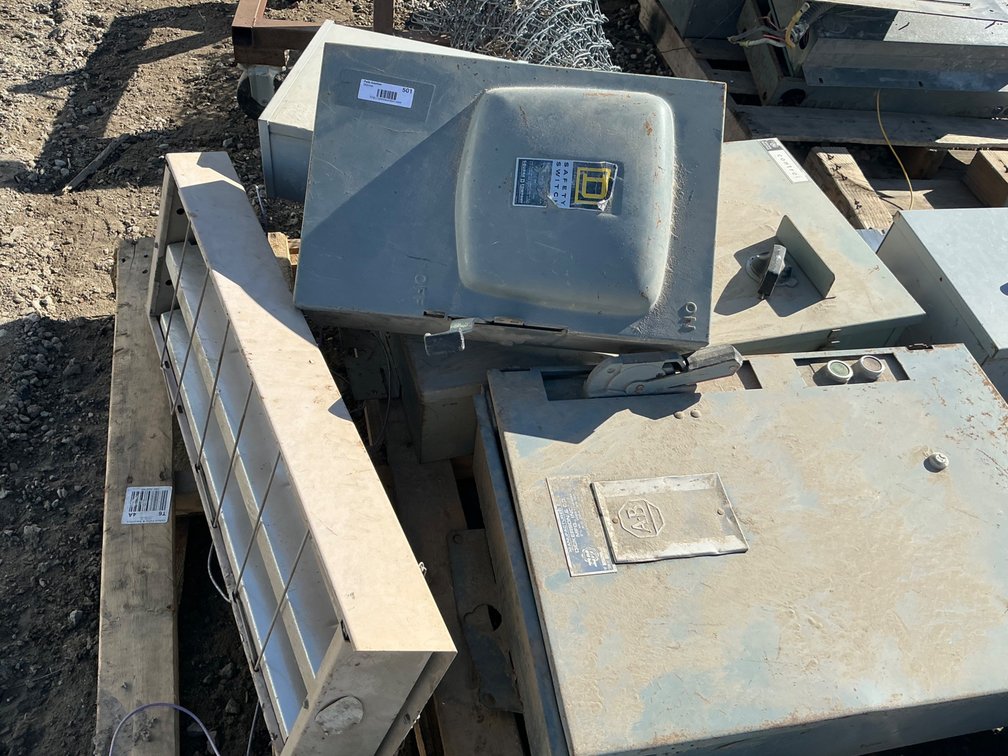 Pallet Of Electrical Control Boxes - Brands Include Dayton, GE, A-B, And More