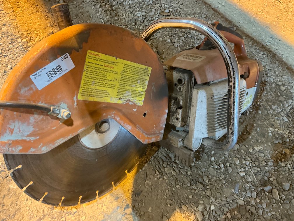Stihl Model: TS400 Gas Powered 64cc 14" Concrete Cut-Off Saw, Rope Start Pulls Free