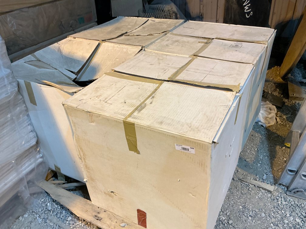 (4) Boxes Of Acoustical Ceiling Tiles - 24" x 24" x 5/8" Thick, Approximately (16) Pieces Per Box