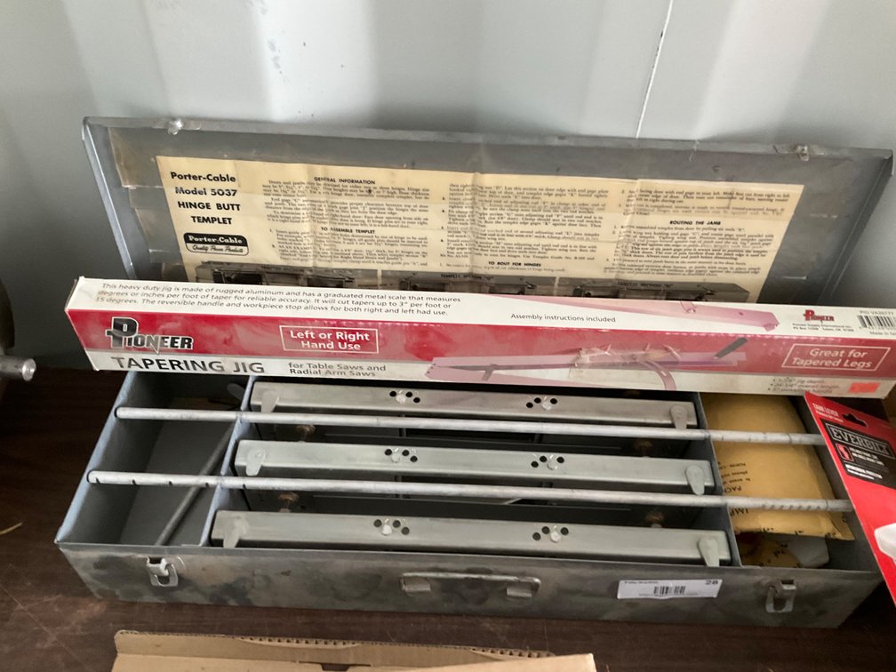 Porter Cable Hinge Butt Template - Model: 5037 and Pioneer Tapering Jig