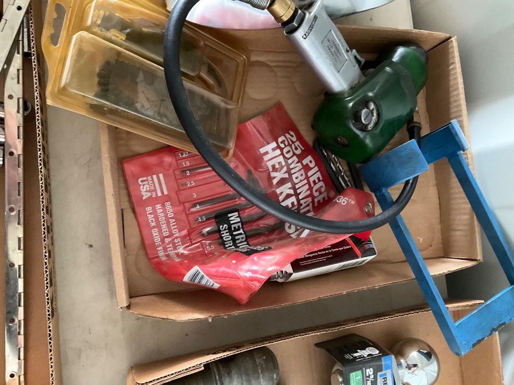 Pneumatic Wrench - 3/8" Drive, Model: AW434, Partial Hex Key Set, 3/4" Unicoil and Other Miscellaneous