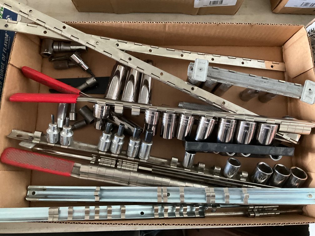 Assorted Sockets - 1/2", 3/8", Allen Sockets and Socket Holders