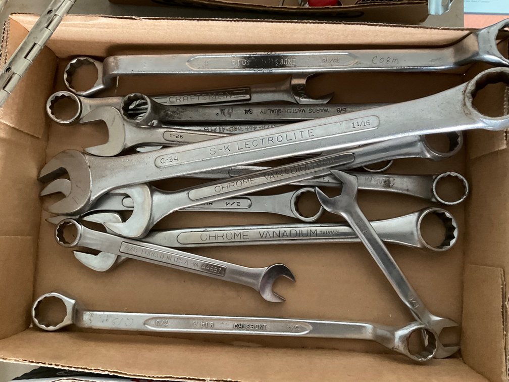 Approximately (13) Assorted Standard Wrenches