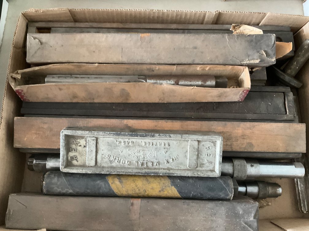 Approximately (9) Assorted Hand Reamers and Lead Block