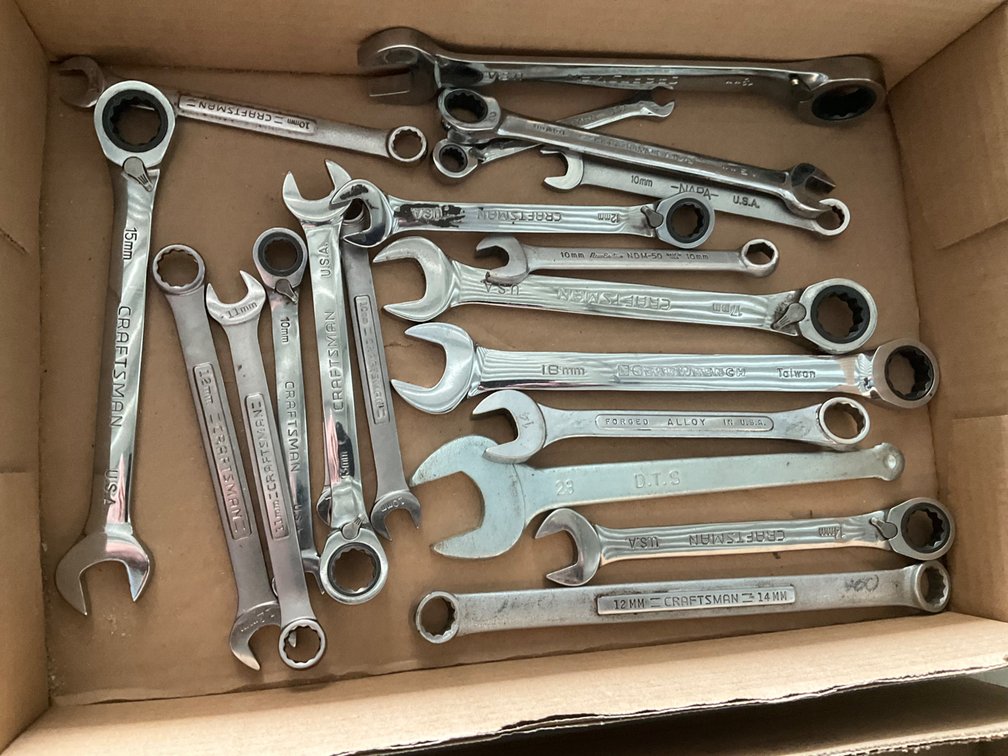 Assorted Craftsman Wrenches - Metric, Ratchet and Regular