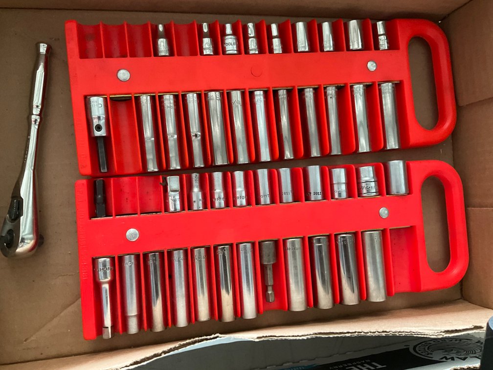 (2) Partial Standard 1/4" Drive Socket Sets and Ratchet