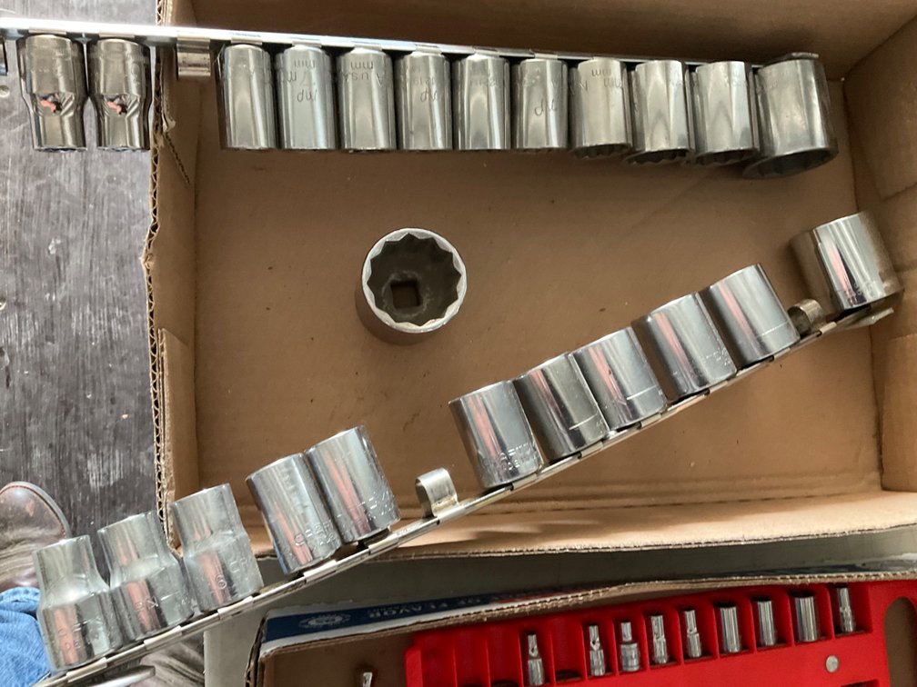 (2) Partial 1/2" Drive Socket Sets - Standard and Metric