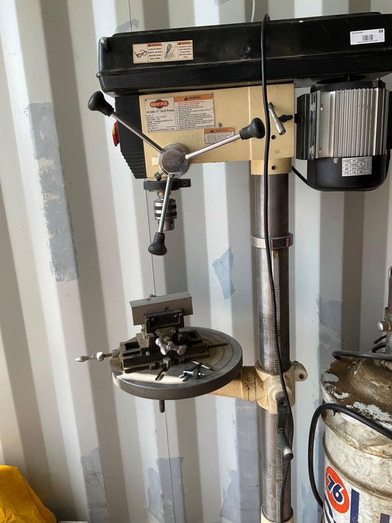 Shop Fox Drill Press - Model: W1680 1Hp, 17" Drill Press, 5/8" Chuck and Machine Vise