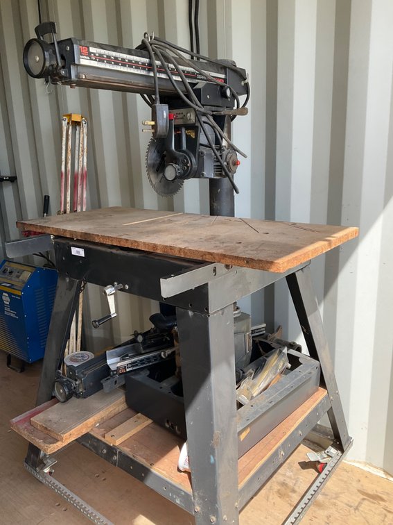 Sears Craftsman 12" Radial Arm Saw - On Stand with Rollers, Additional Parts, Pieces and Miscellaneous Included