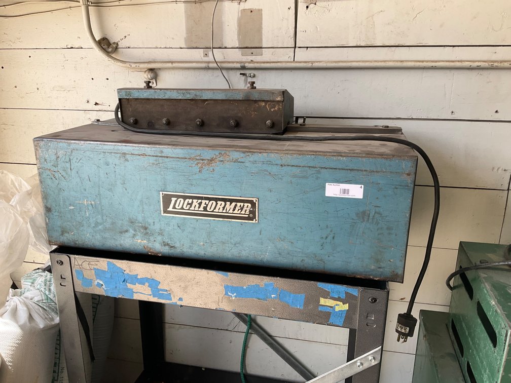 Lockformer 24G Max Capacity Machine - Serial: 21326 on Rolling Cart