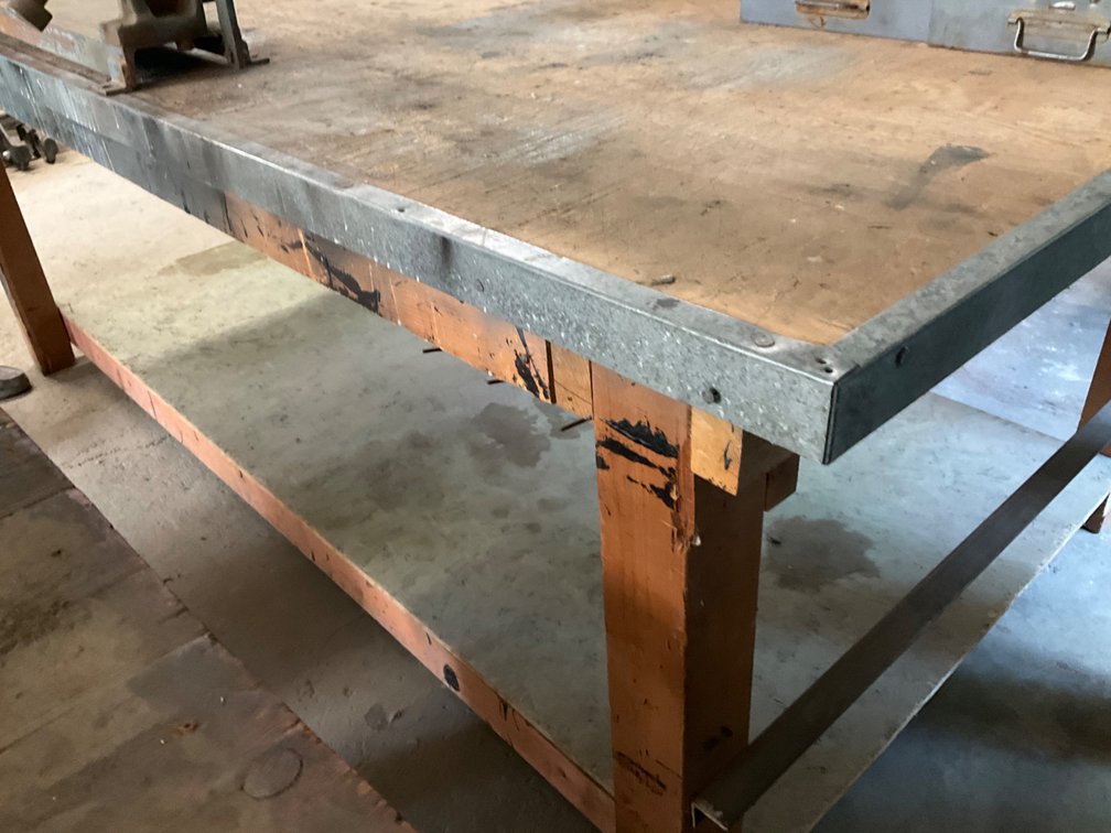 Custom Built 8'x10' Shop Table
