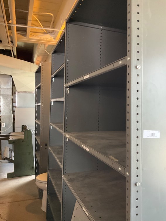 (3) Metal Shelving Units - 36"W x 87"H x 24"D