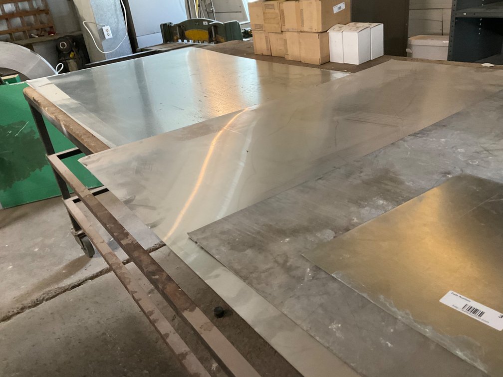 (5) Assorted Galvanized Paintlok Sheets & Stainless Metal Sheets
