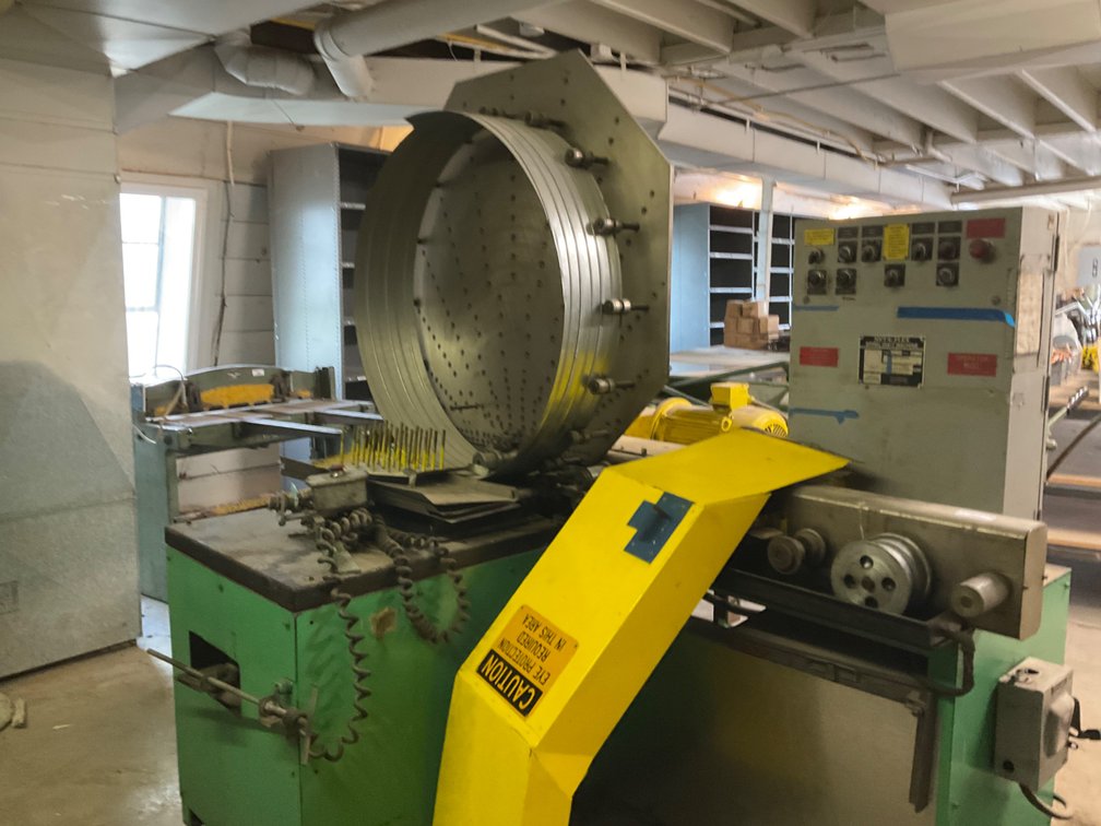MetalFlex Spiral Duct Machine - Model: 88L40F with Assorted Metal Spools and Feed Spool, 3-Phase