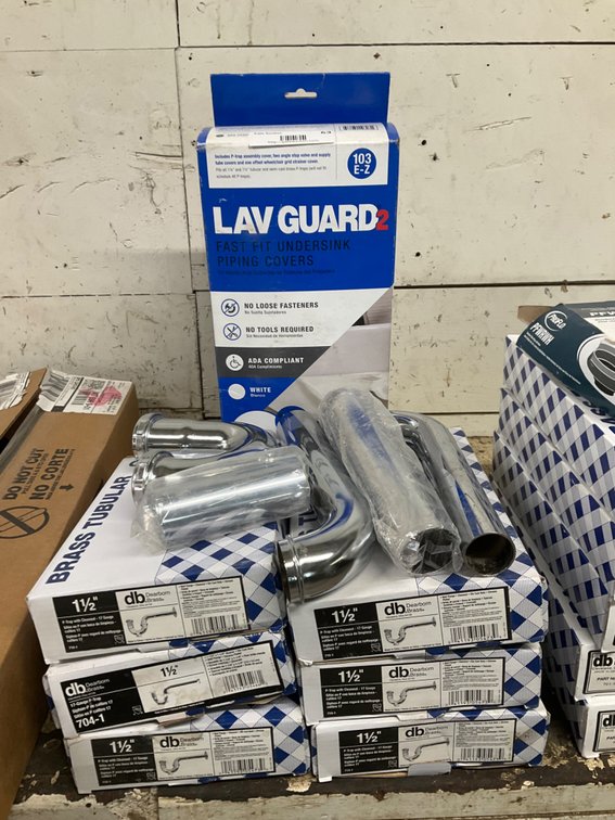 (6) 1-1/2" 17G P-Traps, Lav-Guard 2, and Assorted P-Trap Parts