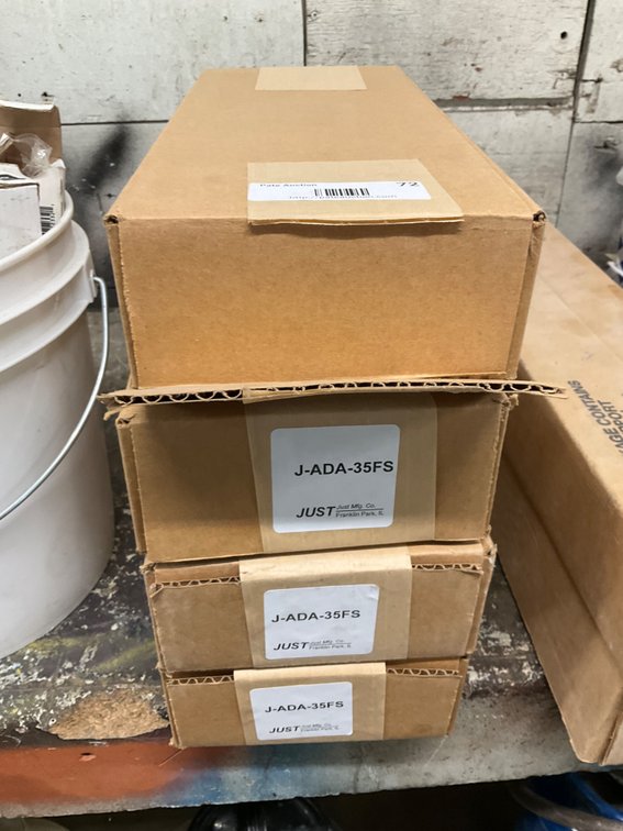 (4) Just Mfg. 1-1/2" Offset Drain Assemblies - Part: J-ADA-35FS