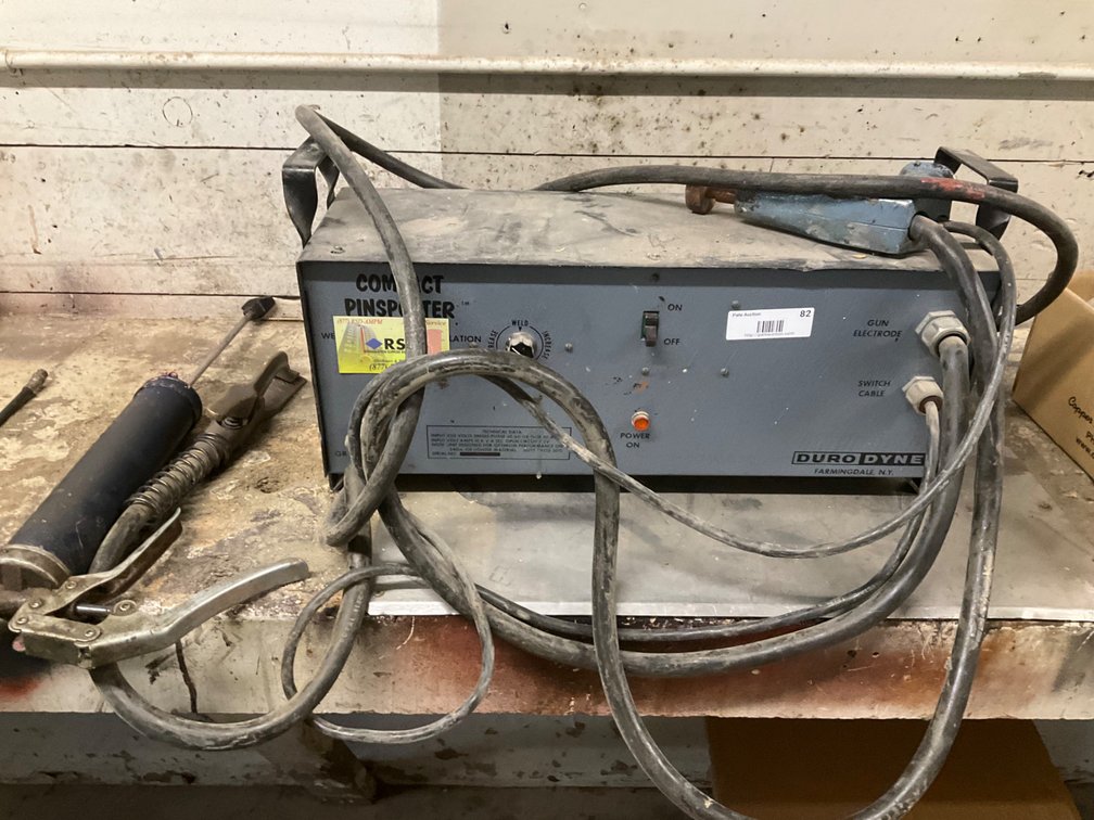 Duro Dyne Compact Pinspotter Model: MF with Gun & Ground Clamp (Welds Clip Pins Thru Insulation) and ATD 5002 Lube Gun