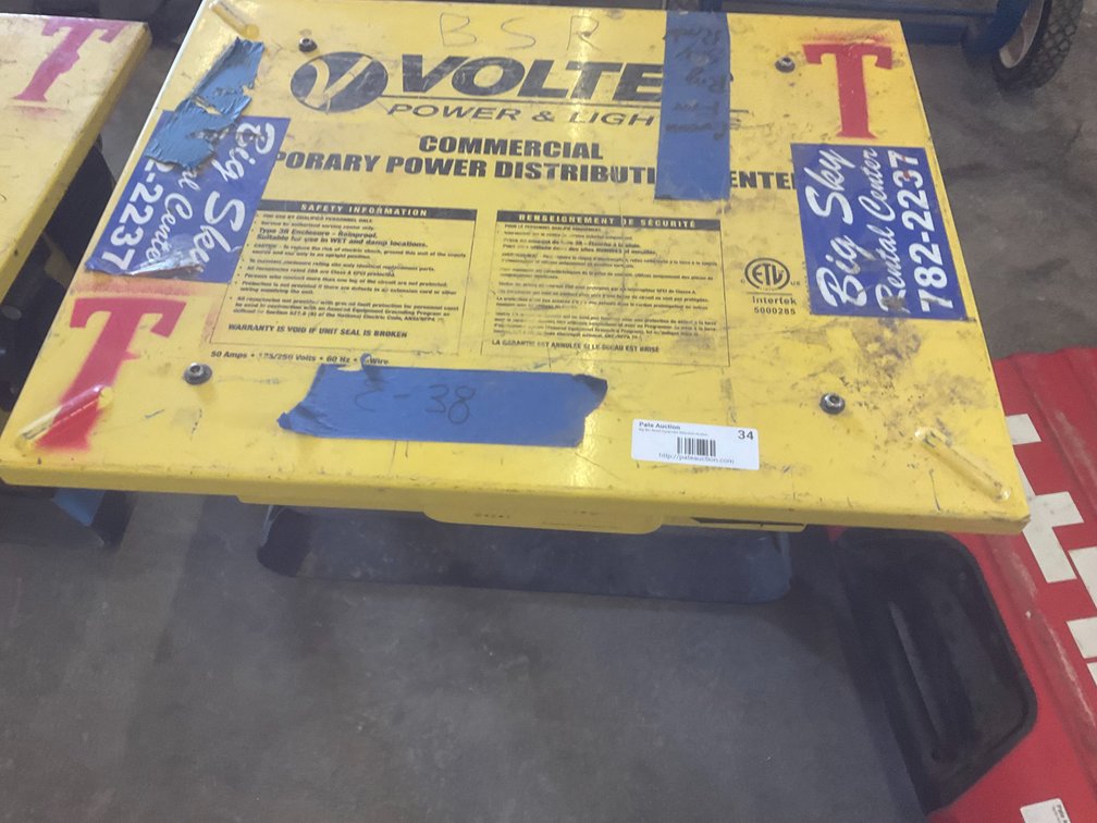 Voltec Commercial Temporary Power Distribution Center - Model: T-Box-6L