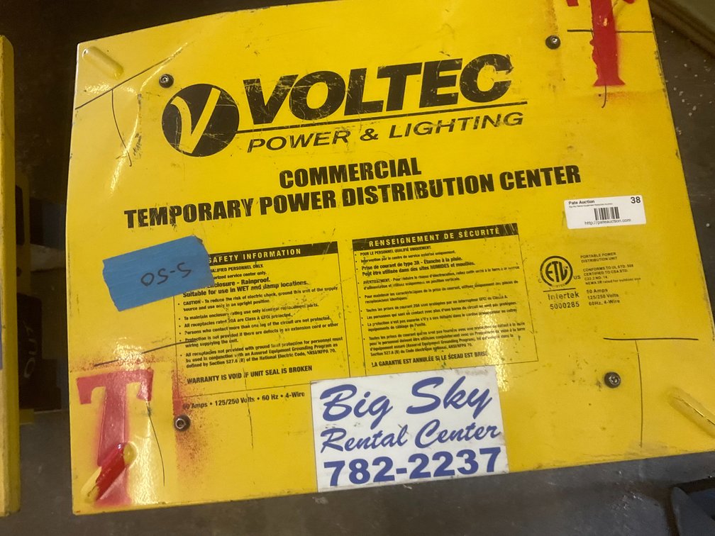 Voltec Commercial Temporary Power Distribution Center - Model: T-Box-6L
