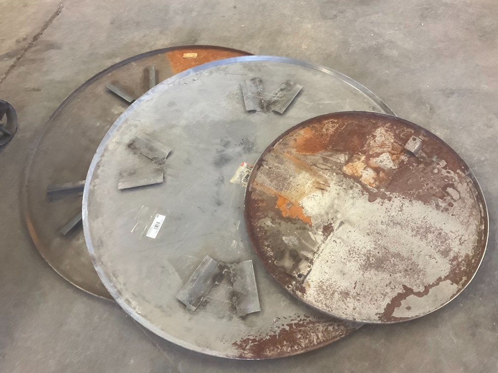 (3) Power Screed Rotary Heads - (2) are 36" Diameter, (1) is 24" Diameter