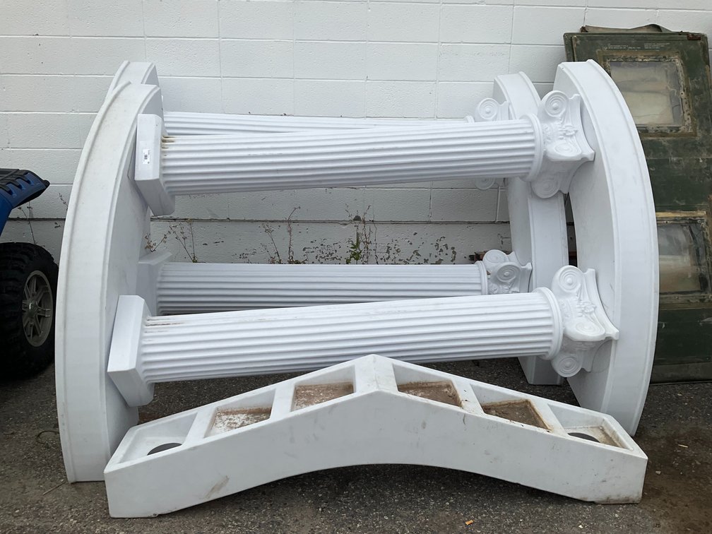 Roman Greek Theme Plastic Wedding Alter