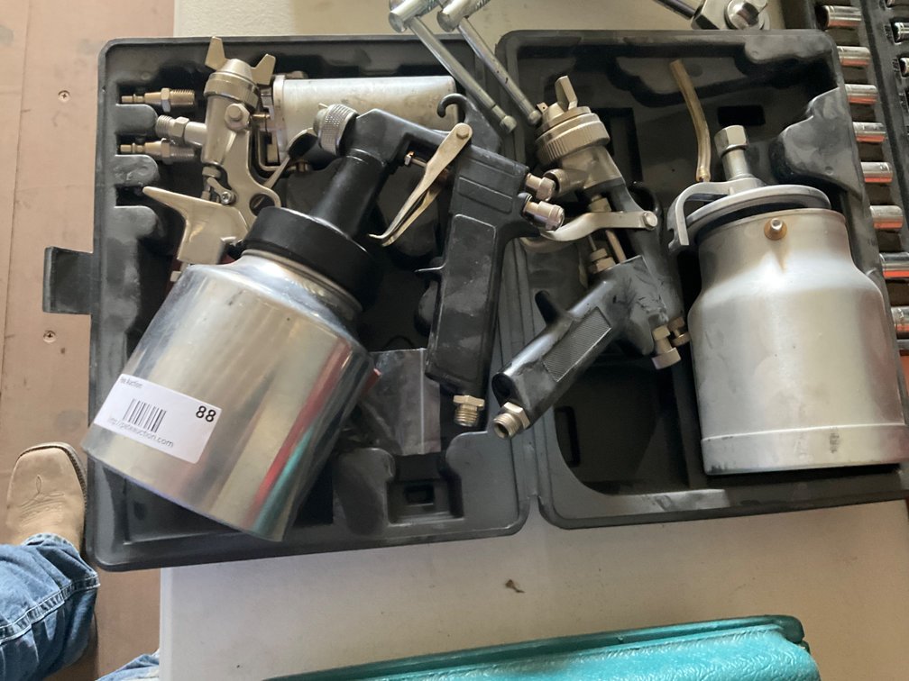 (3) Assorted Siphon Fed Paint Guns