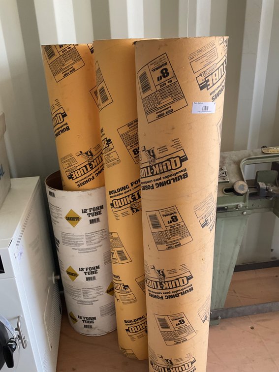 Assorted Sonotubes - (4) 8" x 4'L and (1) 12" x 29"L