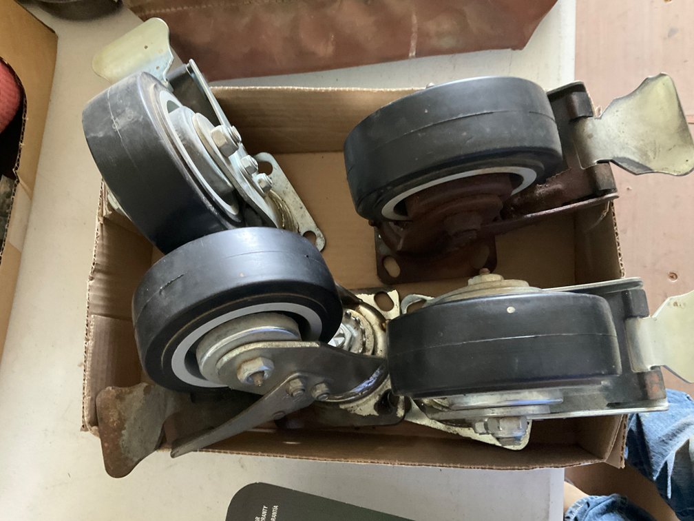(4) Large Heavy Duty Swivel Casters - Lockable and Greaseable