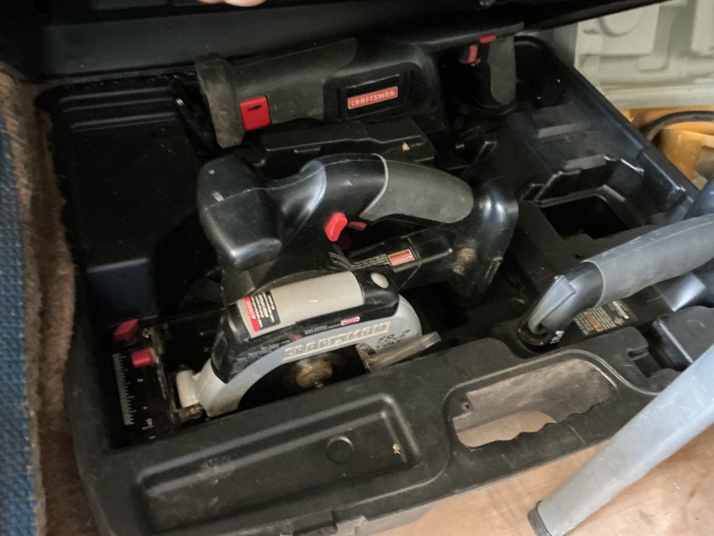 Craftsman Cordless Tool Kit with Case - Reciprocating Saw, Circular Saw, Work Light (No Batteries or Charger)